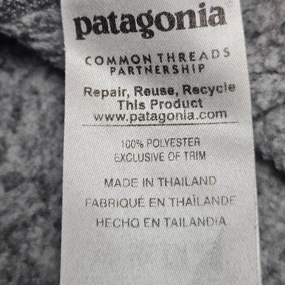 Patagonia Better Sweater 1/4 Zip Fleece Gray Small Outdoor Hiking Layering - Picture 3 of 9